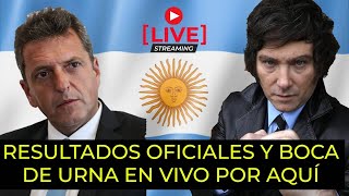 EN VIVO RESULTADOS OFICIALES ELECCIONES ARGENTINA 2023 [upl. by Viddah26]