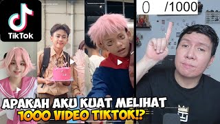 Mencoba NAMATIN 1000 Video TikTok [upl. by Nylirek954]