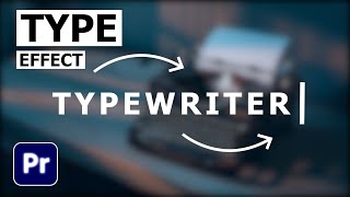 How To Make Typewriter Effect In Premiere Pro  Typewriter Effect Premiere Pro Tutorial [upl. by Aimekahs785]