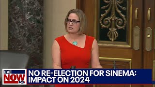 No reelection for Sinema Impact on 2024 election  LiveNOW from FOX [upl. by Nylrebmik]