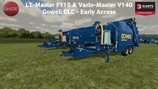 Goweil LTMaster F115 amp VarioMaster V140 Balers  Goweil DLC  Farming Simulator 22 Early Access [upl. by Everest677]