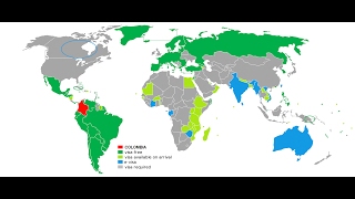 Países sin visa para COLOMBIANOS [upl. by Atinnor]