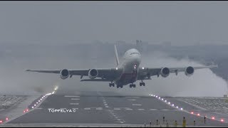 Airbus A380 Best ever Takeoff captured on camera Spectacular crosswind departure [upl. by Medin795]