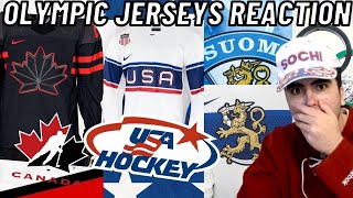 2022 OLYMPIC JERSEYS REACTION TEAM CANADA TEAM USA TEAM FINLAND  HOCKEY JERSEY REVEAL [upl. by Vevay]