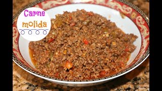 Carne molida  Picadillo  estilo Dominicano Ros Emely [upl. by Hcire]