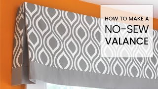 DIY No Sew Valance Tutorial [upl. by Iniretake]