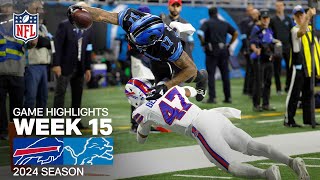 Buffalo Bills vs Detroit Lions Game Highlights  NFL 2024 Season Week 15 [upl. by Murdock]