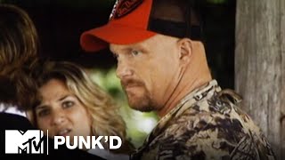 Ashton Kutcher vs Stone Cold Steve Austin Ashlee Simpson amp D12  Punkd [upl. by Ahteral486]