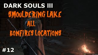 DARK SOULS 3 SMOULDERING LAKE ALL BONFIRES LOCATIONS [upl. by Evelinn960]