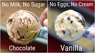 2 Healthy Ice Cream Recipes For Weight Loss  No Sugar  No Eggs  No MilkNo Cream  Skinny Recipes [upl. by Yunick]