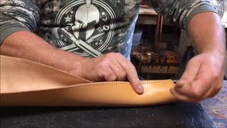 Mark making a Leather Quiver  part 1 Tutorial [upl. by Natsrik784]