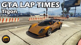 Fastest Supercars Tigon  GTA 5 Best Fully Upgraded Cars Lap Time Countdown [upl. by Ecinert]