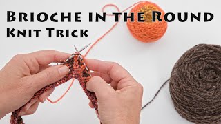 Brioche in the Round Knitting Trick with Laura Nelkin [upl. by Teerell]