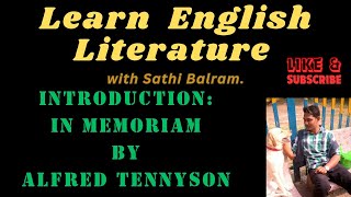 In Memoriam by Alfred Lord Tennyson Introduction [upl. by Unity]