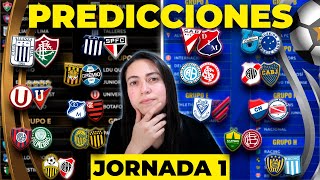 PREDICCIONES COPA LIBERTADORES Y SUDAMERICANA 2024🏆  FECHA 1 [upl. by Jorie99]