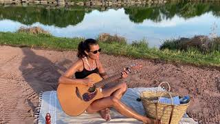 Audrey George Long Time Gone Dixie Chicks clip country reprise cover aud singin guitar solo [upl. by Siderf]