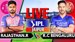 IPL 2024 Live RCB vs RR Live Match  IPL Live Score amp Commentary  Bangalore vs Rajasthan Inning 2 [upl. by Reine]