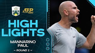 Mannarino v Paul Round 1 Highlights  Rolex Paris Masters 2024 [upl. by Uot]