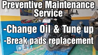 Preventive Maintenance Service  Kawasaki Rouser Ns160Fi  Change Oil amp Tuneup [upl. by Neirol]