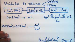 Factor de Conversión 8 unidades de volumen cúbicas a Litros [upl. by Eula]