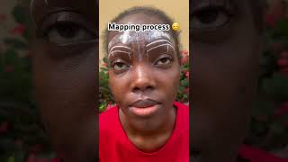 mapping process😌mapping microblading browsonfleek [upl. by Eleik804]