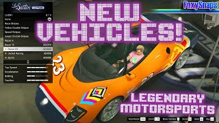 GTA 5 SUMMER DLC 4 NEW LEGENDARY MOTORSPORTS CARS D10 TIGON DR1 BR8 CUSTOMIZATION OPTIONS [upl. by Jezrdna255]