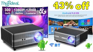 ThundeaL Full HD 1080P Projector TD98 WiFi LED 2K 4K Video DLP Home Theater Cinema Beamer New [upl. by Dyrraj784]