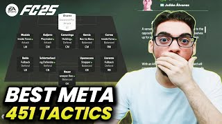 BEST META 451 FORMATION AND CUSTOM TACTICS IN FC 25 ULTIMATE TEAM [upl. by Carmelia]