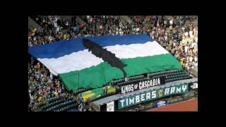 Cascadia tifo  Portland Timbers vs Vancouver Whitecaps  July 3 2010 [upl. by Adliw598]