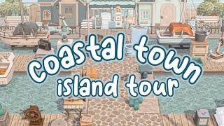 British inspired Coastal Town Island Tour  Animal Crossing New Horizons [upl. by Ferree]