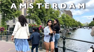 Amsterdam City Saturday Walking Tour  Summer In Amsterdam Is So Beautiful and Colorful🌸☀️🇳🇱 [upl. by Solraced]