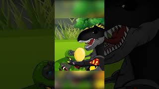 DINOSAURS TREX VS TYRANNOSAURUS Velociraptor CAR Jump Dinosaurs Adventure Jurassic World shorts [upl. by Anaiq]