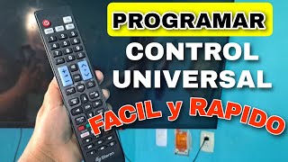 Como programar Control Remoto Universal  Configurar control remoto universal en 1 min [upl. by Laverna]