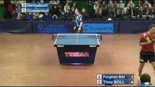 Timo Boll vs Fengtian BaiETTU Cup 20112012 [upl. by Aicek42]