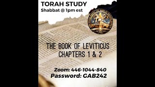 Leviticus Uayiqra Chapter 1 Part 2 11162024 [upl. by Kcam]