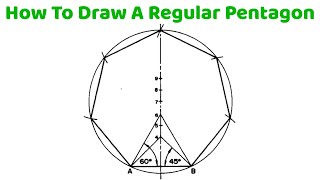 HOW TO DRAW A REGULAR HEPTAGON GIVEN SIDES  Geometrical constructionEngineering drawing [upl. by Leisam9]