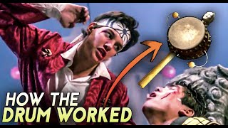 The Karate Kid Crane Kick Drum Technique amp Kata Fully Explained The Real Martial Arts Revealed [upl. by Jaylene]