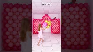 BALLOON CASTLE 🏰 Balloon decoration ideas 🤩 birthday decoration ideas at home tiktok balloon [upl. by Risan]