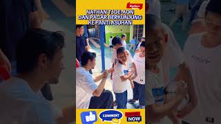 MOMEN NATHAN TJOEAON DAN PACAR BERKUNJUNG KE PANTI ASUHAN DI JAKARTA [upl. by Yelloh589]