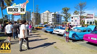 Cooly Rocks On Festival  Beach Side Market Walk 4K  Coolangatta Gold Coast 🇦🇺 2024 [upl. by Sucram]