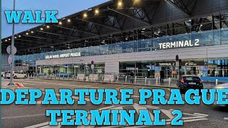 Departure Walk Prague Airport Terminal 2 [upl. by Dowdell]