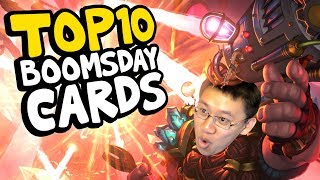 TRUMPS TOP 10 BOOMSDAY PROJECT CARDS  The Boomsday Project  Hearthstone [upl. by Teece]