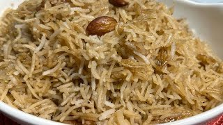 Meethy chawal recipe simple Meethy Rice RecipeMeethy Chawal Easy Recipe In Urdu Hindi [upl. by Nosiram944]