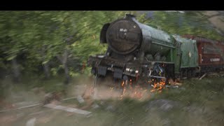 Blender Train Crash Animation Short Film [upl. by Zena]