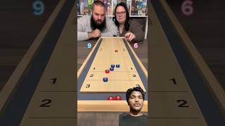 We Love Playing Shuffleboard On Our Table At Home boardgame couple shorts [upl. by Bashuk871]