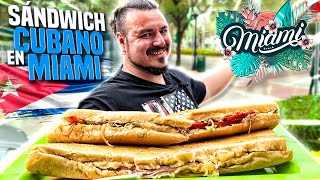 Probando el FAMOSO SANDWICH CUBANO en MIAMI 🥪 [upl. by Maridel]