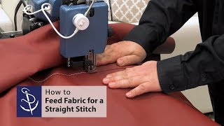 How to Properly Feed Fabric for a Straight Stitch [upl. by Publius62]