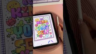 iPad relaxation 💕✨ color with me  apple pencil asmr  lake coloring app  iPad drawing [upl. by Novel]