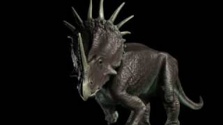 Styracosaurus Animation Draft 〜スティラコサウルス動画習作〜 [upl. by Anitselec]