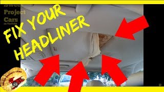 HOW To Repair a SAGGING HEADLINERDO IT YOURSELF [upl. by Pepper]